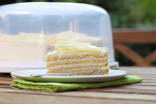 Rotho Fresh Tortenglocke, Kunststoff (BPA-frei), grün / transparent, (35,5 x 34,5 x 16,5 cm) - Nail Gallerys