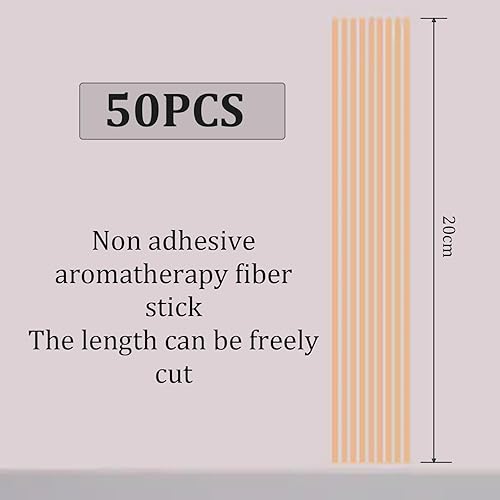 50 Pcs Batonnets Diffuseur Parfum,Bâtonnets De Diffuseur à Roseaux, Bâtons de Roseau en Bois et rotin, Bâtons de Rechange pour Diffuseur d'Arôme d'Huile Essentielle pour la Maison(Naturel, Noir) - Nail Gallerys