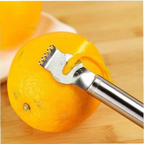 AMOYER Gadgets de Cuisine en Acier Inoxydable de Citron Peeler Zesteur Râpe Citron Orange Agrumes Grater Outils Peeling Bar Accessoires - Nail Gallerys