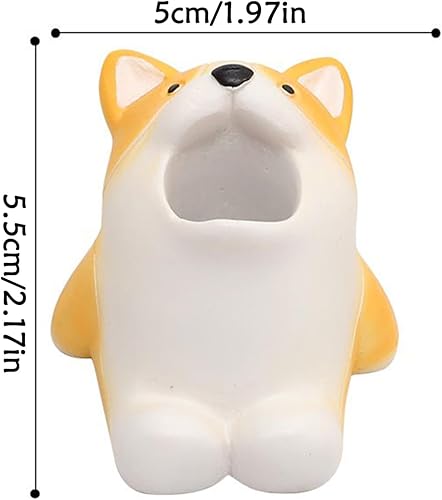 Joli porte-brosse à dents en forme d'animal de dessin animé, organisateur de salle de bain, décoration de comptoir décorative pour femme, accessoire de salle de bain amusant et pratique, (résine) - Nail Gallerys