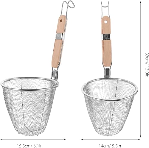 PRETYZOOM Panier À Pâtes En Acier Inoxydable Passoire À Spaghetti Pour Passoire À Marmite Panier À Pâtes En Maille Ustensiles De Cuisine Passoire À Friture - Nail Gallerys