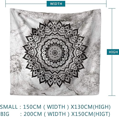 ANAZOZ Tapisserie Murale Vintage Mandala Or Tenture Murale Decoration 200X150CM-Style E Toile Imprimé Mode - Nail Gallerys
