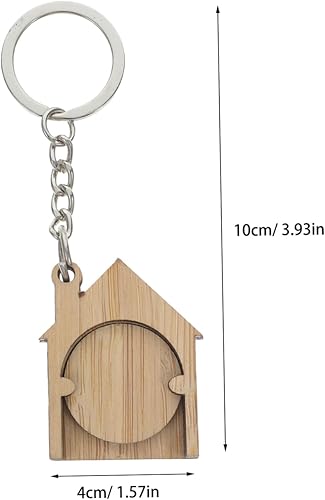 Operitacx 5 Ensembles Porte-clés en Bambou Chariot De Collation Charme De Cocotier Porte-Monnaie Quarts Porte-clés Palmier Porte-clés Porte-Quart Décor De Panier 4 Pièces * 5 - Nail Gallerys