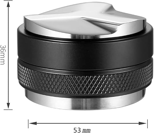 Distributeur de café et sabotage Tamper, distributeur de café et sabotage 2 en 1, outil de distributeur expresso,Presse-moutures (53 mm) - Nail Gallerys