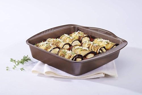 Pyrex - Asimetria - Plat à Four Carré en Métal Anti-Adhésif Ø 24 cm - Nail Gallerys