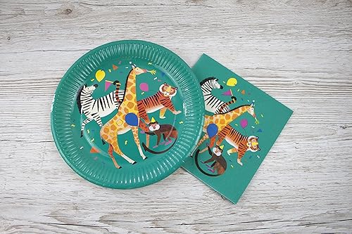 Talking Tables Animal-Plate We ♥ Pink Table Cover, Multicolores - Nail Gallerys