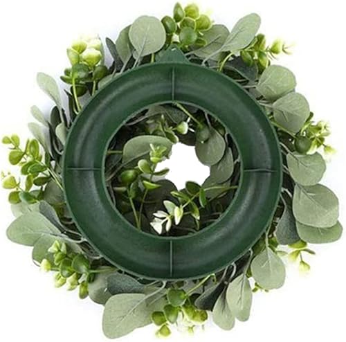 Couronne de Porte Fleurs artificielles, Couronne de Printemps pour Porte d'entrée, Plante Artificielle Couronne de Couronne d'Eucalyptus Garland - Nail Gallerys