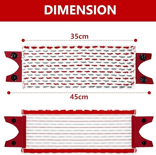 Lot de 8 Recharges Serpillère pour Vileda UltraMax, Compatibles avec UltraMax Plus & EasyWring, Lavables, Microfibre Haute Performance pour Tous Sols Durs - Nail Gallerys