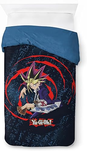 Jay Franco YU-Gi-Oh Time to Duel 100% Coton Ensemble Housse de Couette Lit Simple – Linge de Lit Comprend Une Taie d’Oreiller 50 x 70 cm - Nail Gallerys
