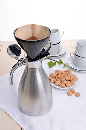 GRÄWE Filtre à café pour jusqu'à 4 tasses (environ 500 ml), support à café, porte-filtre pour bouteille isotherme, passe au lave-vaisselle - Nail Gallerys