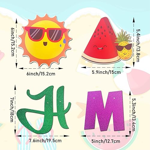 Bannière Happy Last Day, Hello Summer - Décorations de fête de fin d'année scolaire - Bannière pour le dernier jour d'école - Accessoires de fête pour les vacances d'été - Nail Gallerys