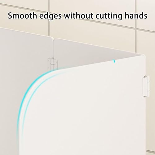 Nicoone Anti Eclaboussure Cuisine, 4 côtés pliable en métal contre les éclaboussures de graisse, pour plaque de cuisson, mur de cuisine, brûleur ou poêle (35 * 17.5 * 32cm) - Nail Gallerys