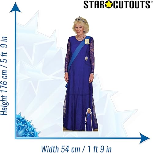 Star Cutouts SC4231 King Charles avec médailles en Carton Grandeur Nature avec Mini – Idéal pour présentations, événements et célébrations VE Day - Nail Gallerys