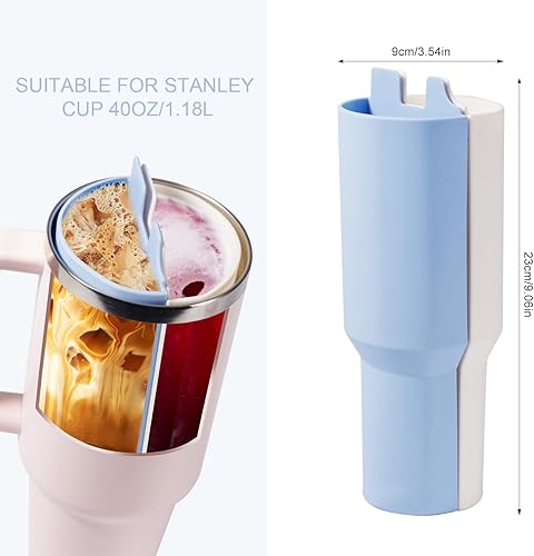 Accessoires pour Stanley Cup, Plateau de Compartiment de Tasse Intérieure Séparateur de Boisson 2 en 1 Accessoire de Doublure en Silicone pour Tasse de 1,18L Compatible avec la Tasse Stanley - Nail Gallerys