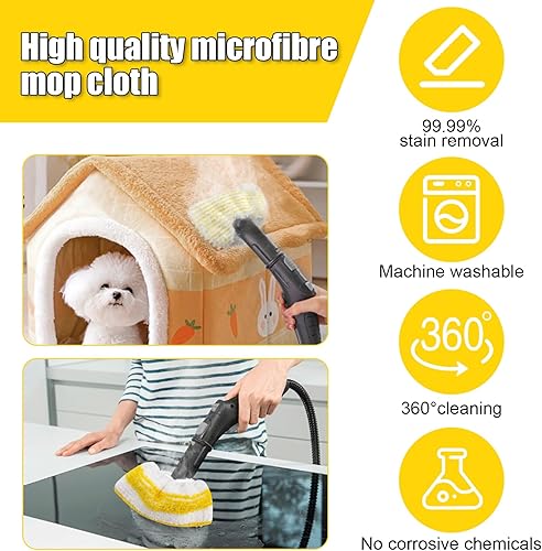 13 Pièces Pour Karcher Nettoyeur Vapeur Accessoires, Bonnettes Microfibre, Gants de Nettoyage, Pour Karcher Easyfix Sc1 Sc2 Sc3 Sc4 Sc5 - Nail Gallerys