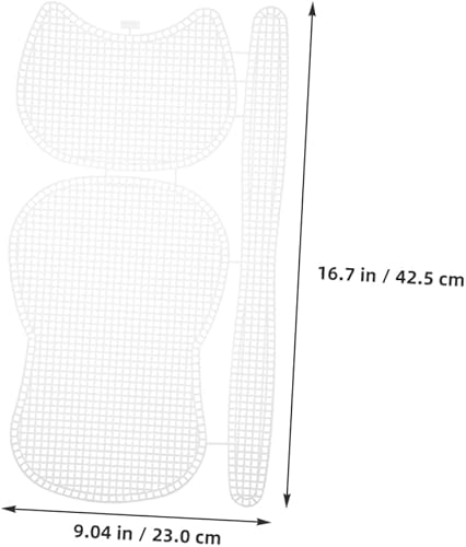 Housoutil 2 Pièces Toile en maille en plastique toile de maille en plastique toile de point de croix en plastique filet en plastique pour la couture blanche - Nail Gallerys