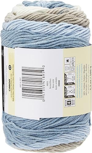 Gâteaux en coton Caron, Bleu, 100 g - Nail Gallerys