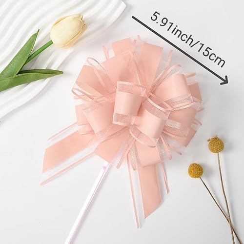 BinPhorm Grands Nœuds à Tirer pour Cadeau,6 PCS Nœud Décoratifs Gros Noeud Cadeau pour Mariage Saint Valentin Noël Anniversaire Maisons Neuves Décorations Cadeaux - Nail Gallerys