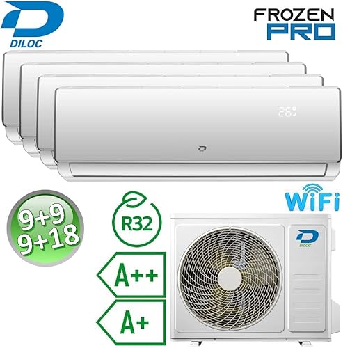 CLIMATISEUR 4X MULTI SPLIT WI-FI DILOC 2,5+2,5+2,5+5,3 Kw compresseur SHARP - Nail Gallerys
