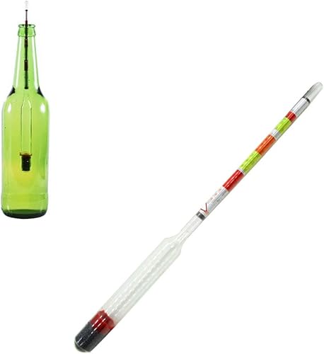 Ouken Triple échelle densimètre et Pot en Verre Test de vin, bière, cidre et Mead - ABV Brix Gravity Kit de Test pour Faire la bière du vin - Nail Gallerys