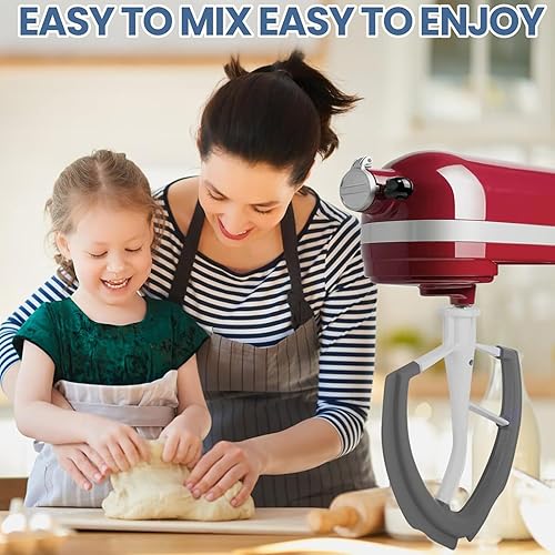 Flex Edge Beater 6 Litres | Accessoire Spatule Flex Edge 5,7 Litres | Accessoire Polyvalent Pour Robot Pâtissier Pour Mélanger Pâte À Crème Et Beurre - Nail Gallerys