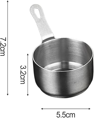 Mini casserole à sauce en acier inoxydable antiadhésive idéale pour réchauffer le lait et préparer les aliments pour bébés (argenté, taille M) - Nail Gallerys