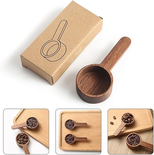 Wernfale Ensemble de 4 Cuillères à Mesurer en Bois pour des Ustensiles de Mesure Ménagers - Nail Gallerys