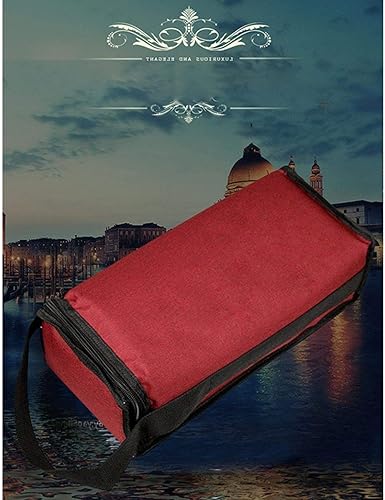 Sac à vin isotherme pour 2 bouteilles | Porte-bouteille de vin anti-fuite Sac isotherme pour bouteille de vin Sac isotherme de protection pour voyage, pique-nique, rouge bordeaux, 36 x 16 x 10 cm, - Nail Gallerys