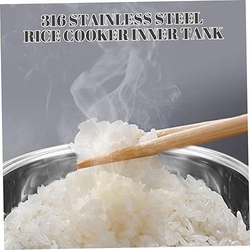 TANGPINGMAO Cuiseur à Riz en Acier Inoxydable, cuve intérieure 3L, revêtement antiadhésif pour cuiseur à Riz, Pot intérieur Universel de Remplacement pour cuiseur à Riz Rond, Fournitures de Cuisine - Nail Gallerys