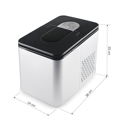 Lacor - 69340 - Machine à Glace NORD - Glacière Electrique - 9 Glaçons en 8 min - Production Automatique et Silencieuse : 12 kg en 24h - Avec pelle et panier - Sans BPA - 36 x 24 x 33 cm - Nail Gallerys
