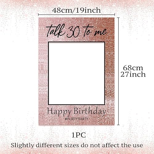 LaVenty Talk 30 to Me Décoration d'anniversaire Talk Thirty To Me Cadre photo pour 30e anniversaire Fournitures de décoration pour elle Dirty 30e anniversaire - Nail Gallerys