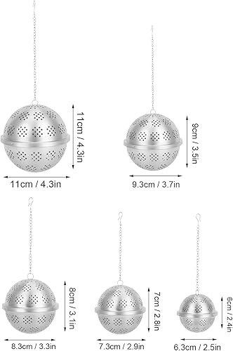 Boule à épices en Acier Inoxydable Extra Large pour la CuissonBoule D'assaisonnement, Infuseur à épices, Filtre à Boule à Thé pour la Cuisine(XXL), Infuseur de Passoire à Thé Colander - Nail Gallerys