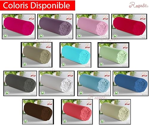 Drap Plat Uni 1 personne ou 2 Personnes - Rosalit (240x300, Rouge) - Nail Gallerys