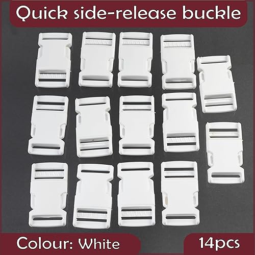 AERZETIX - Boucles clips d'attache à ouverture rapide pour sac à dos - passant 25 mm - bagages équipement de plein air bandoulière sangle - en plastique - Nail Gallerys