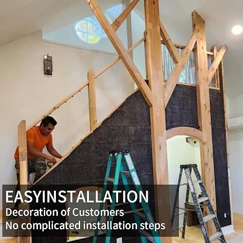 Écorce d'arbre artificiel 20 x 50 cm en polyuréthane pour piliers, tuyaux de rue, poteaux de rue, simulation d'emballage, décoration intérieure et extérieure, tronc d'arbre, écorce murale, écorce, - Nail Gallerys