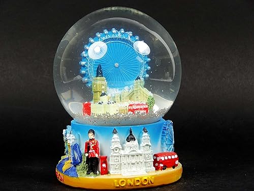 Snow Globes Grand Composite, détails œil et Horizon de Londres – Souvenir de Londres à Collectionner - Nail Gallerys