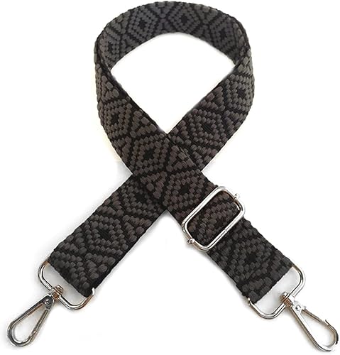 Bandouliere pour Sac à Main Imprimé Léopard Vert, Colorée Sangle Sac Bandouliere Femme Réglables avec Mousqueton Argent 3.8cm Remplacement Bretelles Larges Accessoire pour Filles Sac DIY, #11 - Nail Gallerys