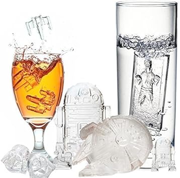 Moules à glaçons en silicone formes de personnages Star Wars, idéaux pour le chocolat, les bacs à glaçons, la gelée, les desserts, le savon à pâtisserie et la fabrication de bougies (lot de 7) - Nail Gallerys