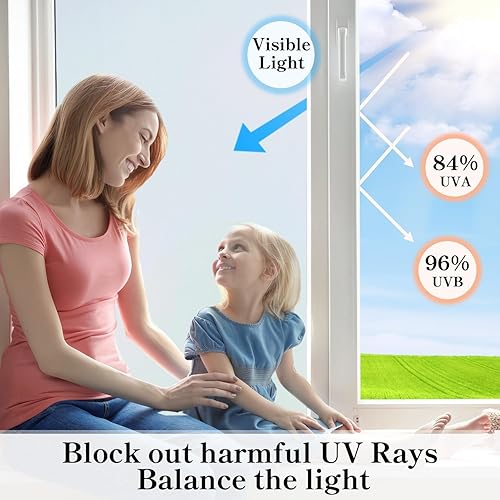Antrect Film Dépoli Fenetre Filtre Fenetre Anti Regard, Film Occultant Fenêtre 30x200cm Cache Fenetre Adhesif Anti Regard pour Salle de Bain Chambre Salon Bureau - Nail Gallerys