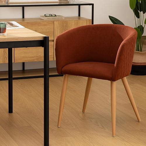Atmosphera - Fauteuil à dîner Marlo hêtre Ambre - Nail Gallerys