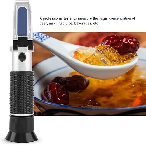 Réfractomètre de Sucre Brix Réfractométre Portable de 0~20% Range Servant à Mesurer Le Taux de Sucre pour Miel Confiture Jus Boisson Vin - Nail Gallerys