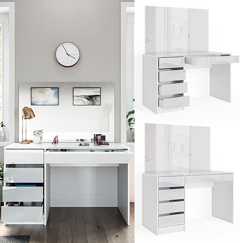 Vicco Coiffeuse Sherry, Blanc, 120 cm - Nail Gallerys