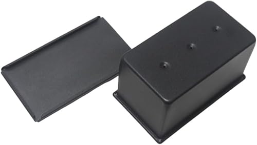 Simpls Moule à pain, plat à pain, anti-adhésif, avec couvercle, ustensiles de cuisson en acier inoxydable pour la cuisson dans la cuisine, 450 g, installation facile - Nail Gallerys