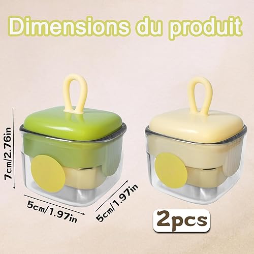 2 Pcs Rouleau Poils Animaux, Lint Roller, Portable Lint Roller Kit Reutilisable avec Éliminer Rouleau Poils pour Et Accessoires Votre Rouleau De Voyage en Peluche - Nail Gallerys