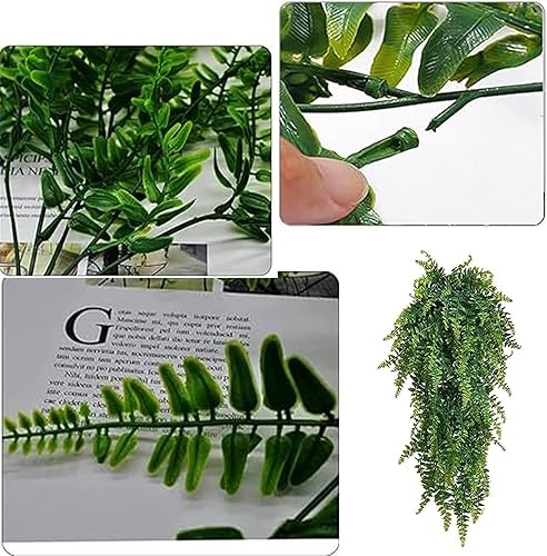 RXKFIGX 4 Pcs Artificielle Plantes Fougère Artificielle Plantes Artificielle Fougère de Boston Vigne Plantes Tombante Décoration Plantes Suspendues Décor Artificiel Jardin Maison étagèr - Nail Gallerys