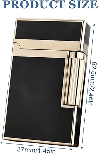 Briquet Gonflable : Briquet tempête à flamme classique Design rétro Briquet tempête rechargeable au gaz Briquets cool avec boîte cadeau Cadeau pour hommes et père, noir (sans gaz) - Nail Gallerys