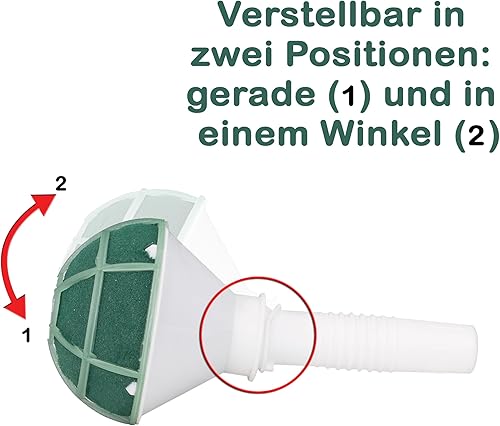 Support en mousse à fleurs humides 8 x 18 cm – Tête inclinée et droite réglable – Support de bouquet pour bouquet de mariage et bouquet de cascade – Fleurs fraîches – Bouquet de mariée fermé en bas - Nail Gallerys