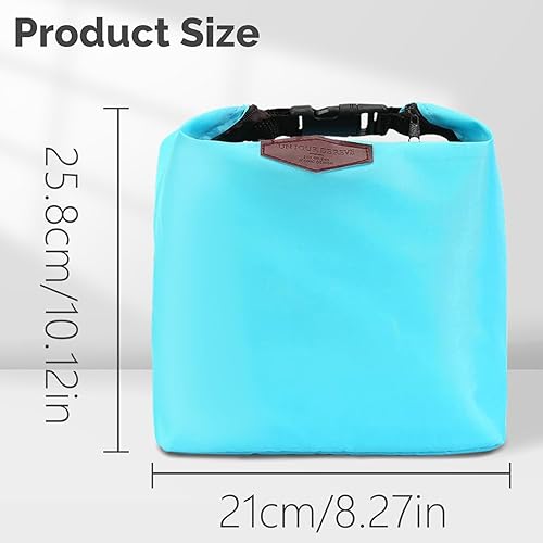 Ensemble de 2 Sacs à Fermeture Éclair - Sacs à Lunch Thermiques Élégants pour Chaud/Froid - pour Voyage, Bureau, Pique-nique - Lot de Bleu Clair (bleu) et Rose (rose) - Imperméables et Légers - Nail Gallerys