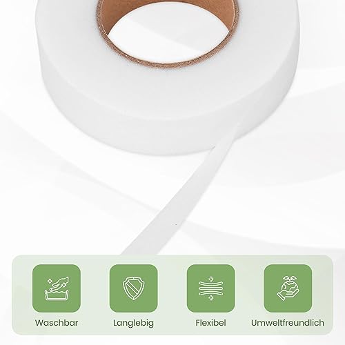 Cheerhom Bande Thermocollante pour Couture, 60 mètres - 20 mm, Ourlet Facile Sans Couture pour Rideaux, Robes, Jeans et Pantalons - Nail Gallerys
