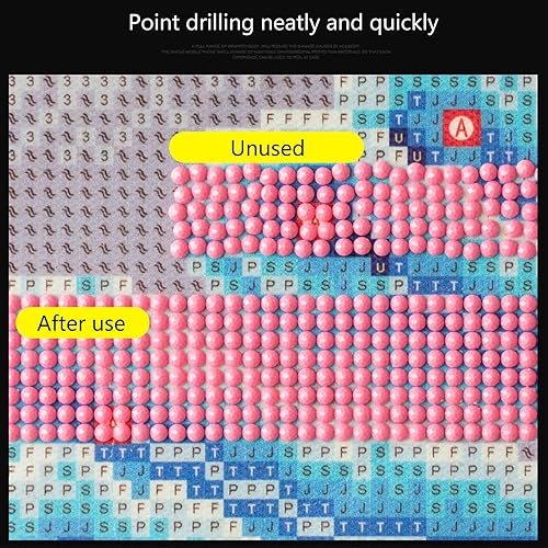 Règle en maille diamant en acier inoxydable avec 1020 grilles vierges pour fournitures 5D Règle en maille diamant professionnelle Outils Règle en maille diamant Règle pour 5D - Nail Gallerys